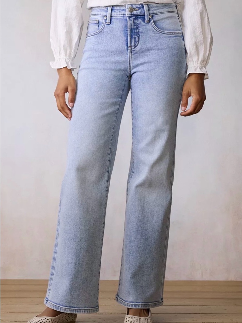 LC Lauren Conrad Light Blue Wide-Leg Jeans